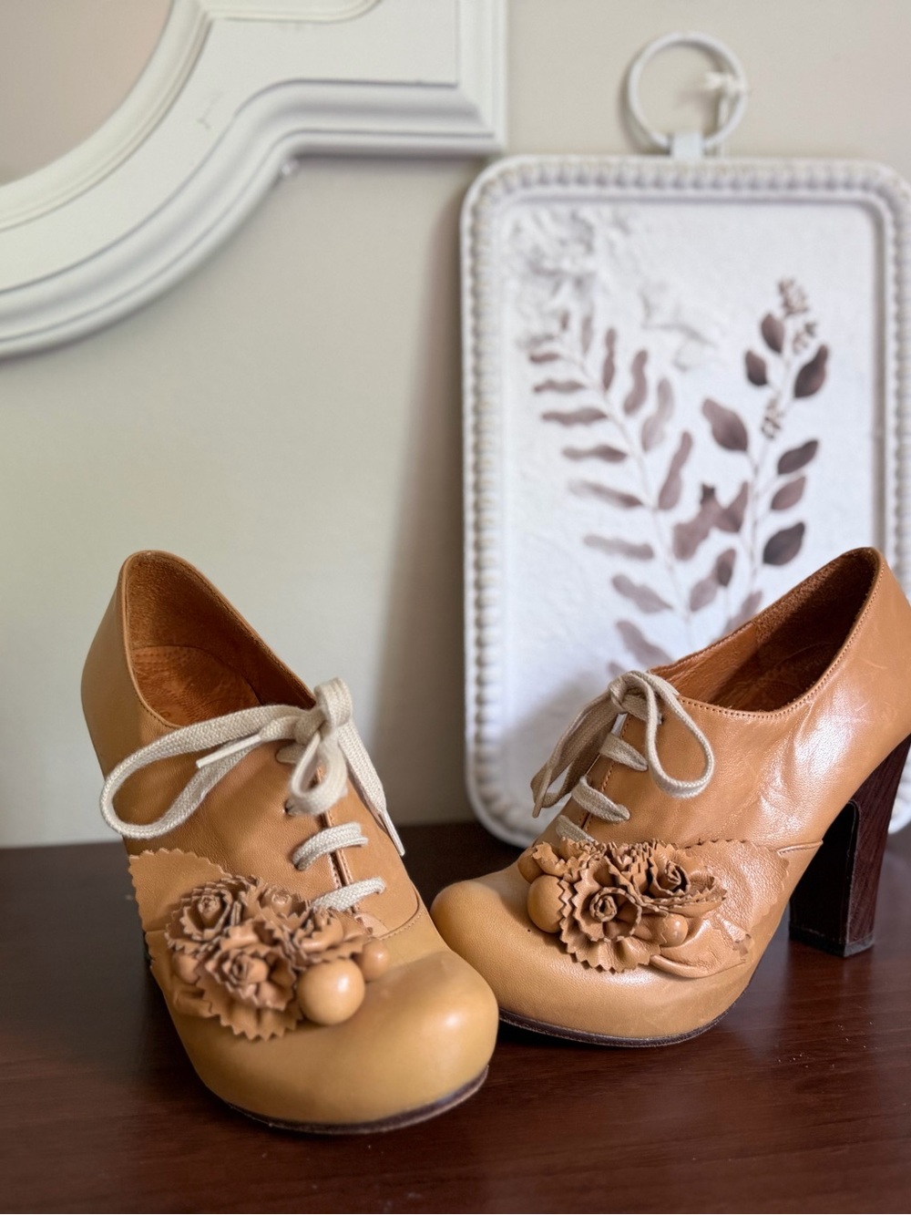 Rosette-Detailed Lace-Up Bootie by Chie Mihara